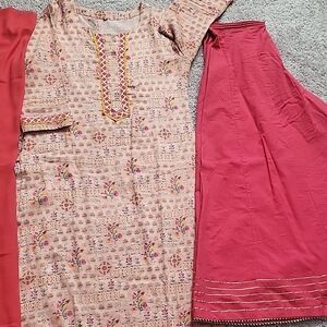 Kurta 3 Piece Set in Pink